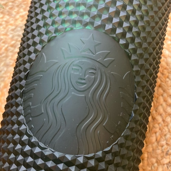 Starbucks Studded Matte Dark Green Tumbler Cold Cup Venti 24oz - Picture 2 of 9